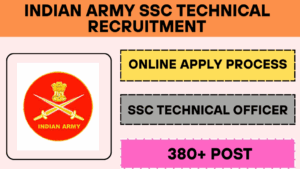 Indian Army SSC Technical Recruitment