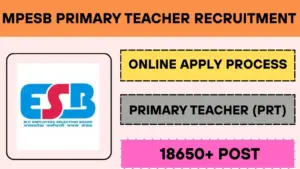 MPESB Primary Teacher Recruitment