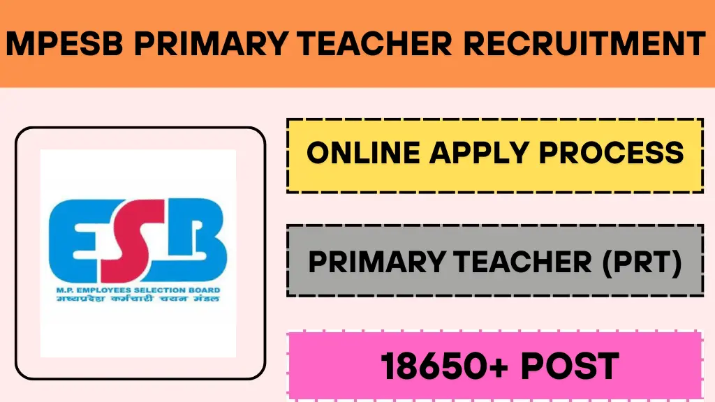 MPESB Primary Teacher Recruitment