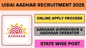 UIDAI Aadhar Recruitment 2025